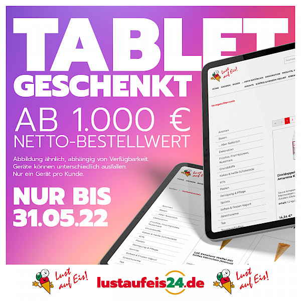 Tablet geschenkt* - Mega Deal zum Saisonstart!